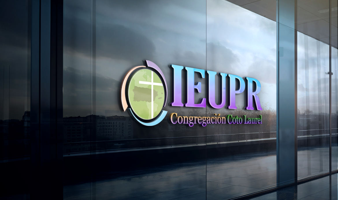 ieupr coto laurel Glass Wall 3D Logo